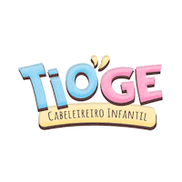 TioGe logo infantil curitiba cabelereiro Sticker