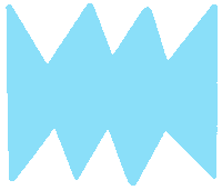 yourbuddymeg abstract shape blob accordion Sticker