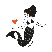 FemiStories love heart logo summer Sticker