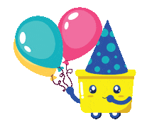 vitamindiskon happy party birthday confused Sticker