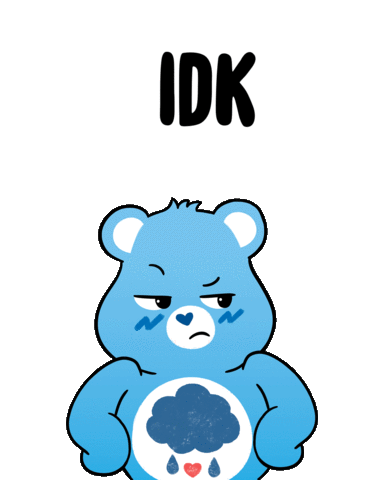 Idk Idc Sticker by Care Bear Stare!