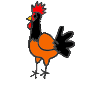 Dance Chicken Sticker