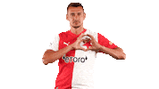 Football Heart Sticker by SK Slavia Praha