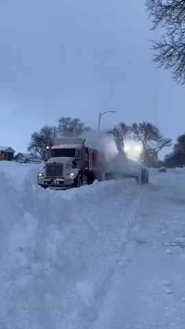 Plow Crews Work Overnight to Clear Roads