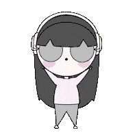 dance headphones Sticker by Cinimomo