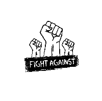 Fight Vegan Sticker by Róka - fair clothing