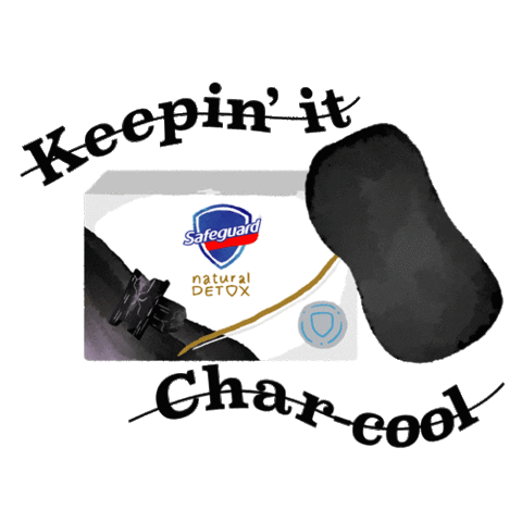 Safeguard_PH soap detox foam charcoal Sticker