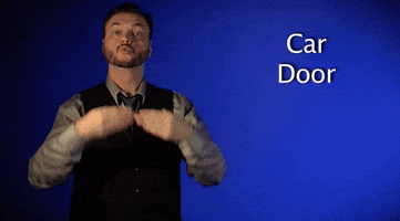 sign language car door GIF by Sign with Robert