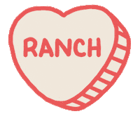 Ranch Dressing Love Sticker