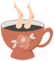 eugeniafleur coffee cup coffee time coffeelover Sticker