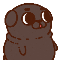 Awkward Side Eye Sticker by Puglie Pug