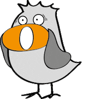 avenessia ghost fear afraid pigeon Sticker