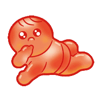 expecting jelly baby Sticker by heehee.m