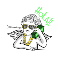Angel Sticker by EclipseDesignCo