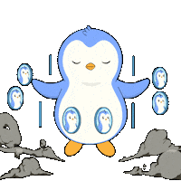 Crypto Think Sticker by Pudgy Memez