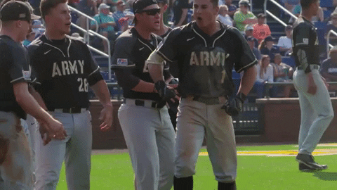 ArmyWestPoint giphyupload baseball hype woo GIF