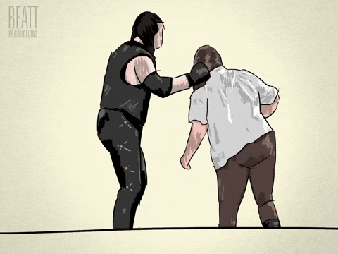 Antknee729 giphyupload animation wwe wrestling GIF