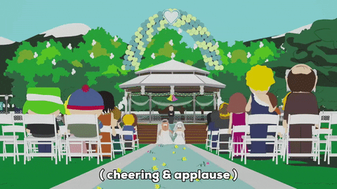 excited wedding GIF by South Park 