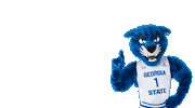 Soccer Pounce Sticker by Georgia State University
