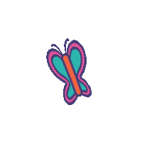 Butterfly Hoagie Sticker by Wawa