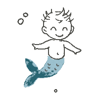 mermaid Sticker by Bebe Au Lait