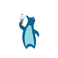 Ice Cream Penguin Sticker by Corkcicle