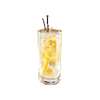 Cocktail Lemon Sticker by Leysieffer Genusskultur