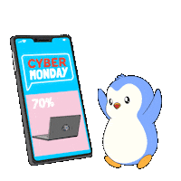 Add To Cart Black Friday Sticker by Pudgy Penguins