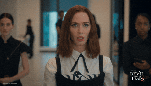 Shocked Emily Blunt GIF by 20th Century Studios