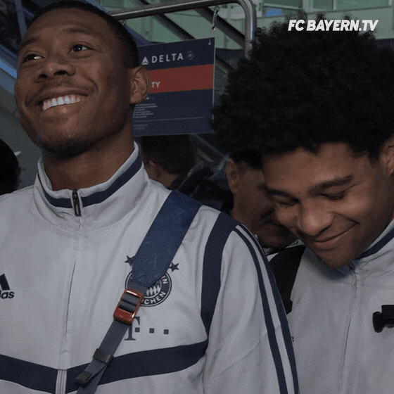 Happy Football GIF by FC Bayern Munich