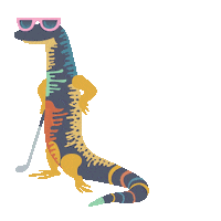 Fun Mini Golf Sticker by Goanna Golf