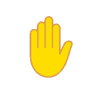 Hand Wait Sticker by SWR