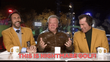 William Shatner Holey Moley GIF by ABC Network