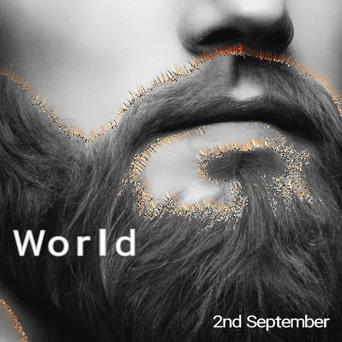 Typography Beard GIF