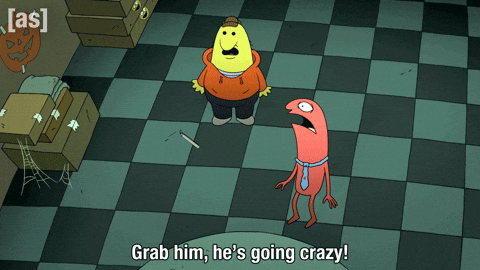 Halloween Looking Around GIF by Adult Swim