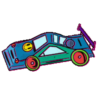 Smiley Face Car Sticker