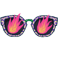Eva_Sekeresova hot sunglasses purple glasses Sticker