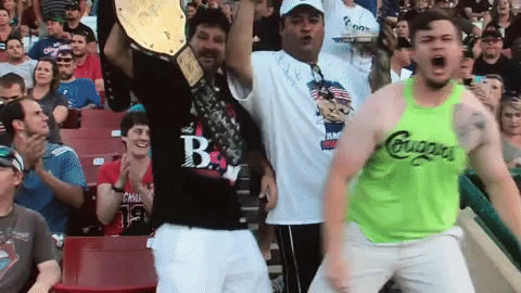 emcee sam GIF by Kane County Cougars