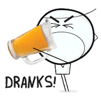 Beers Dranks Sticker by dailybred