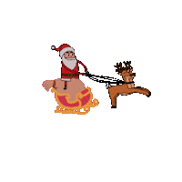 Santa Clause Christmas Sticker