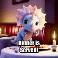Restaurant Dining GIF by Divineasaur
