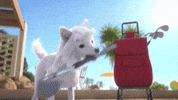 TeamTO funny girl golf animal GIF