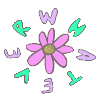 Flower Whatever Sticker by A Good Mess