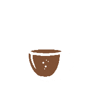 Kava Balta Sticker by mazistebuklai