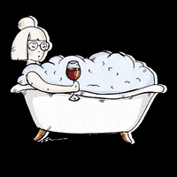 voteforpralka girl chill wine relax GIF