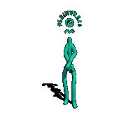 stick figure dancing Sticker by Pleinvrees