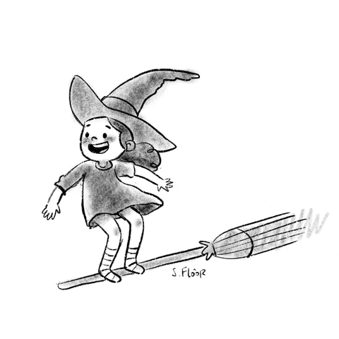 Skate Witch GIF