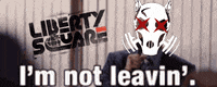 LibertySquareHQ celebrate cheer leaving squirrel GIF