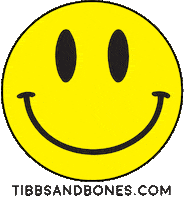 Happy Smiley Face Sticker by TIBBS & BONES