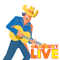 Concert Guitar Sticker by Visit Granbury